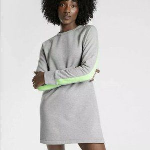 ATHLETA ROUND TRIP GRAY SWEATSHIRT DRESS SZ XL